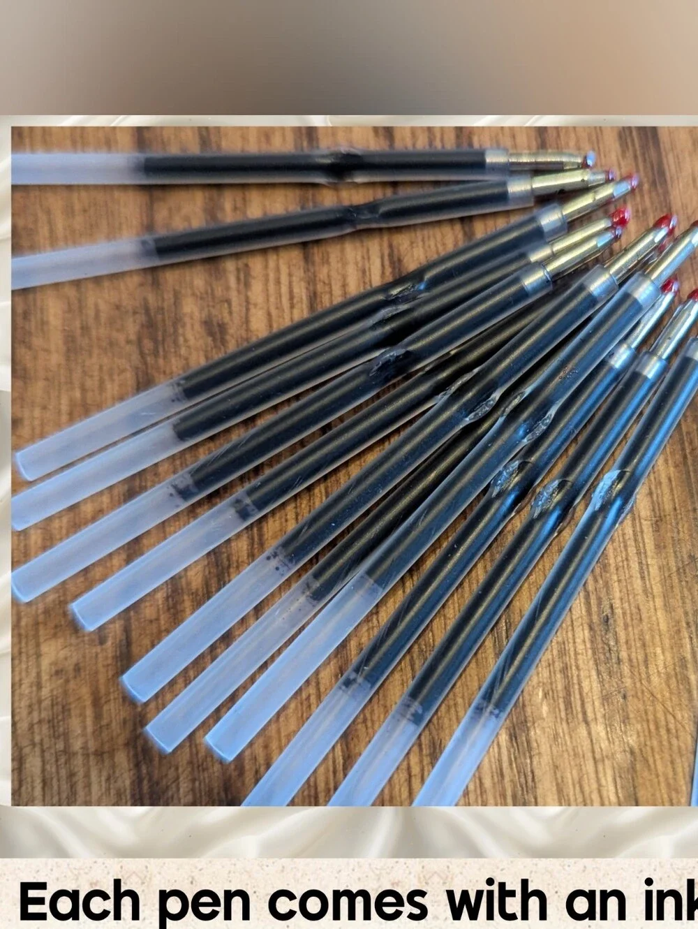 Tan Sunflower Silicone Beaded pens
